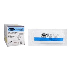 RS3 Suture 5-0 18" Polypropylene Monofilament C-3 Blue 12/Bx