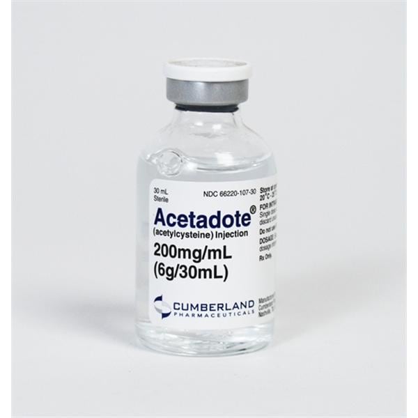 Acetylcysteine Injection 200mg/mL SDV 30mL 4/Bx