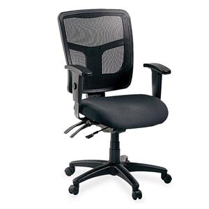 86000 Series Mesh Back Managerial Chair Black Frame Black Fabric Ea