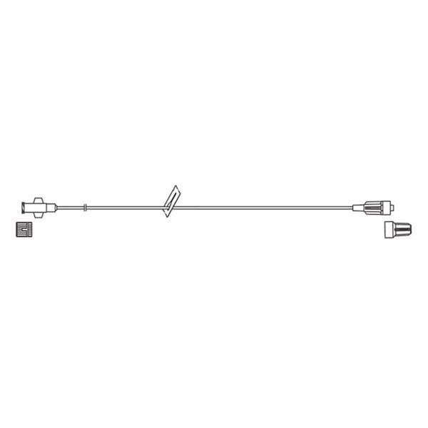 IV Extension Set 38" Female Luer Lock Adapter Primary Infusion 50/Ca