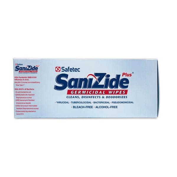 Wipes Germicidal Sanizide Plus Alkl Dmthl Bnzl Amnm Cl 50ct FrgrncFr 300/Ca