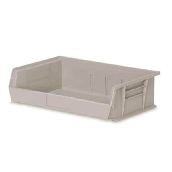 Organizer Bin Stone Heavy Duty Polymer With Label Slot 16-1/2x10-7/8x5" Ea