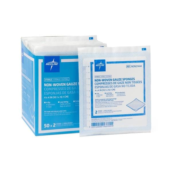 Avant Rayon/Polyester Blend Gauze Sponge 4x4" 4 Ply Sterile LF