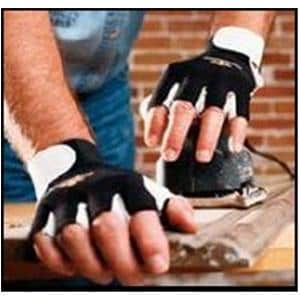 Impacto Leather/Nylon Anti-Vibration Air Gloves Small Black