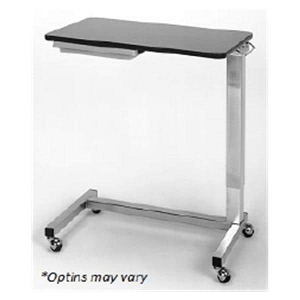 Overbed Table 18x32" 30-45" Adjustable Spring Lift