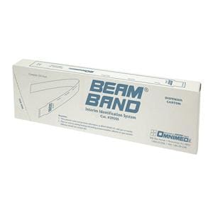 Beam Bands Identification Bracelet Plastic White / Blue 250/Bx