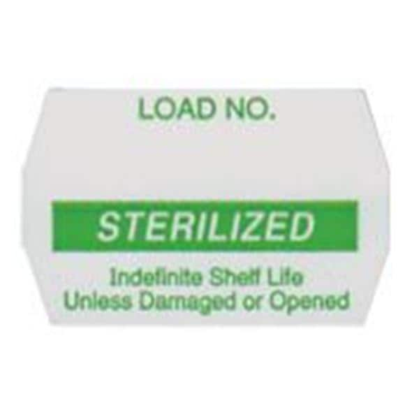 Sterilization Record Label Green 12Rl/Bx