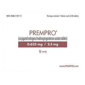 Prempro Tablets 0.625mg/2.5mg Blister Pack Ea