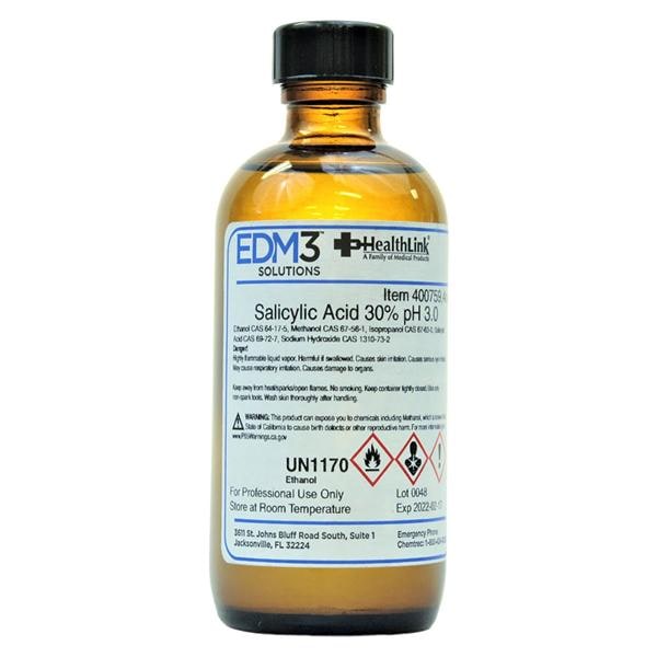 Acid Salicyclic 30% 4oz With 100 Strips Bottle Ea