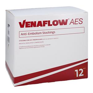 VenaFlow Anti-Embolism Stocking Calf High Medium Unisex 17" White