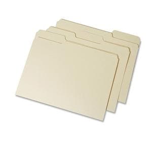 AbilityOne SKILCRAFT Top-Tab File Folders Letter Size Manila 100/Bx