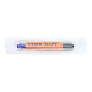 Time Out 4-in-1 Skin Marker Dual Tip/Chiseled Tip Gentian Violet Sterile