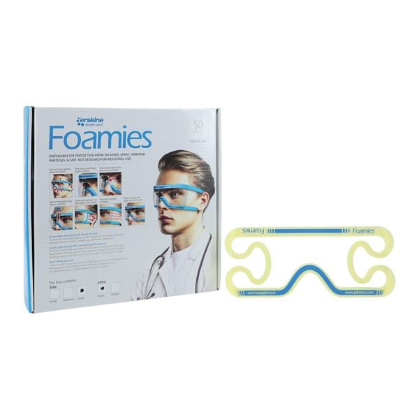 Foamies Protective Eyewear Large Clear 50/Bx