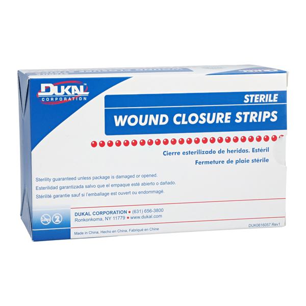 Wound Closure Strip Non-Woven Fibers 1/8x3" Breathable Transparent 50/Bx, 4 BX/CA