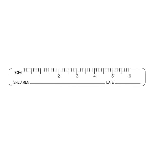 Ruler Label Specimen Date White 3x3/8" 1000/Rl