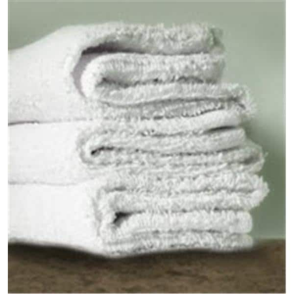 Hand Washcloth White Cotton/Polyester 12x12