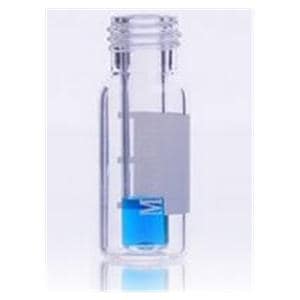 Sample Vial Borosilicate Glass Clear 9mm 400uL 100/Pk