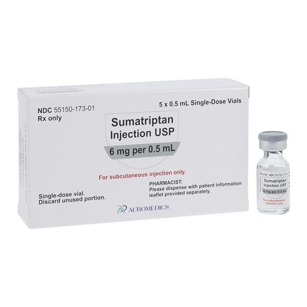 Sumatriptan Injection 6mg SDV 0.5mL 5/Bx