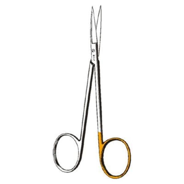 Curved Scissor 4.5 in Serrated Ea