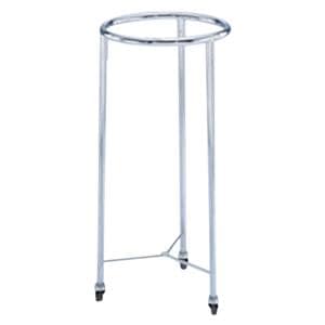 Linen Round Stainless Steel Hamper 18x35