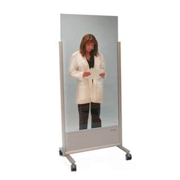 Clear-Lead X-Ray Barrier Clear Unisex Acry 30x75" Ld/.5mm w/ 30x54-1/2 Wndw Ea