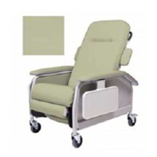 Lumex Clinical Care Patient Recliner Steel Frame 290lb Capacity Gray Moss Ea