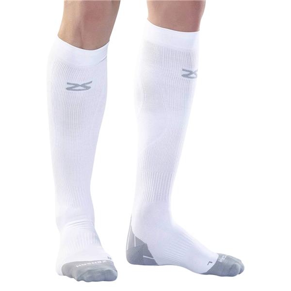 Tech+ Compression Socks Knee High Large Men White