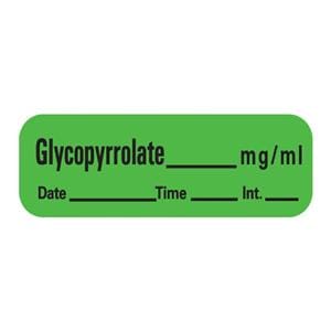 Label Glycopyrrolate 1.5x.5 Green 600/Rl 600/Rl