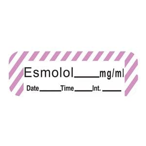 Label Esmolol 1.5x.5 Stripe White/Violet 600/Rl 600/Rl