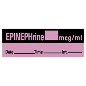 Label Epinephrine 1.5x.5 Blk/Violet 600/Rl 600/Rl