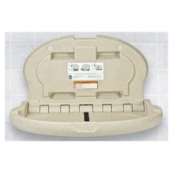 Baby Changing Station Polyethylene Sandstone 34x21" Ea