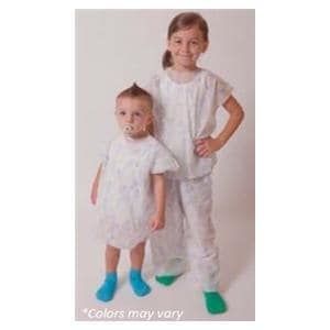 Patient Gown 20 in x 36 in Blue Large SMS Reusable 100/Ca