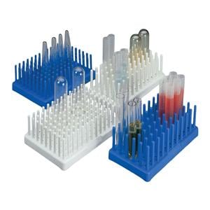 Nalgene Test Tube Peg Rack 10-13mm 96 Place Blue 4x2/Ca