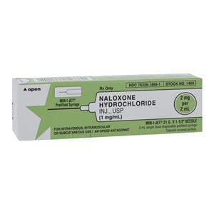Naloxone HCl Injection 1mg/mL Min-I-Jet Prefilled Syringe 2mL 10/Bx