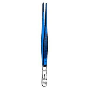 Sklar Blue Stainless Steel/Coated Dressing Forcep Straight Ea