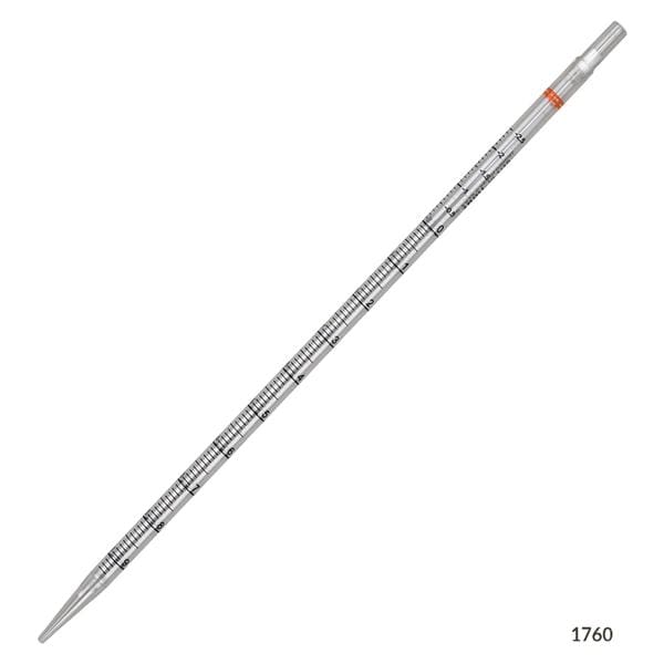 Serological Pipette Polystyrene 10mL Orange Band Sterile 200/Ca