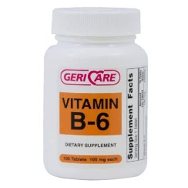 Vitamin B-6 Supplement Tablets 100mg 100/Bt