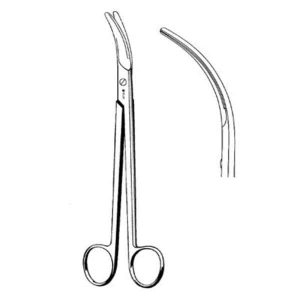 Parametrium Scissors Full Curve 9" Stainless Steel Non-Sterile Reusable Ea