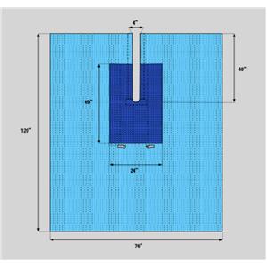 77x120" Non-Sterile Surgical Drape Fenestrated