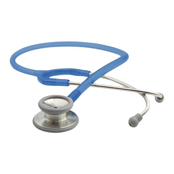 Adscope 603 Classic Stethoscope Adult Frosted Royal Blue Single Lumen Tubing Ea