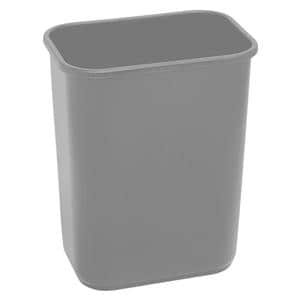 Highmark Wastebasket 7 Gallons 14.5 in x 10.5 in x 15.25 in Gray Ea