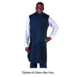 X-Ray Apron/Vest Black Male Wrap-Around Lead-Free 25x23" With Thyroid Collar Ea