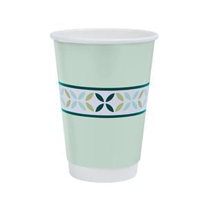 Highmark Insulated Drinking Cup Plastic White 12 oz Disposable 50/Pk