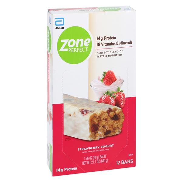 Zone Perfect Protein Bar Strawberry Yogurt Bag-In-Box 12/Bx