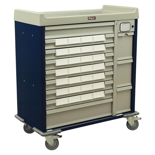 Medication Cart 45-3/4x43x23-1/2" Mobile (28) Bin