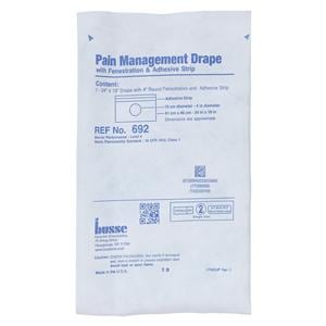 18x24" Sterile Pain Management Drape 4" Fenestrated