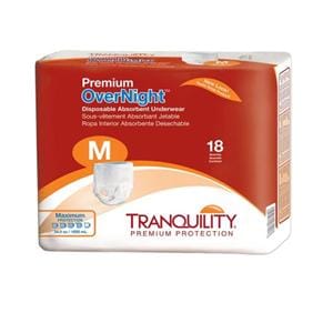 Tranquility Premium Incontinence Underwear Unsx 34-48 Hvy Wht Odr Rdctn 72/Ca