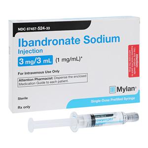 Ibandronate Sodium Injection 1mg/mL Prefilled Syringe 3mL Ea