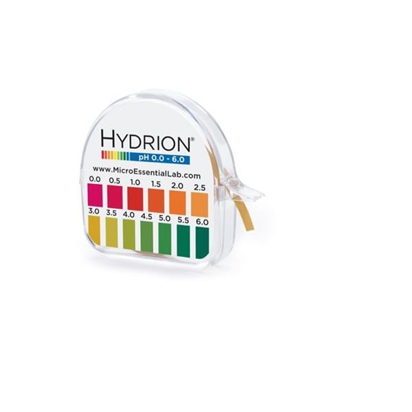 Hydrion pH Test Paper 0-6 PH 10/Bx