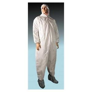 Coverall SMS Medium White 25/Ca